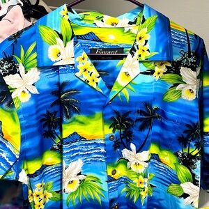 Favant Hawaiian Style Button Down Shirt